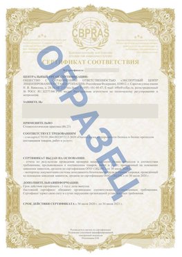 Образец Сертификат СТО 01.064.00220722.2-2020 Балашиха Сертификат СТО 01.064.00220722.2-2020 